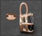 Preview: Gold Anhänger mit 2,67ct Brillant, schwarz